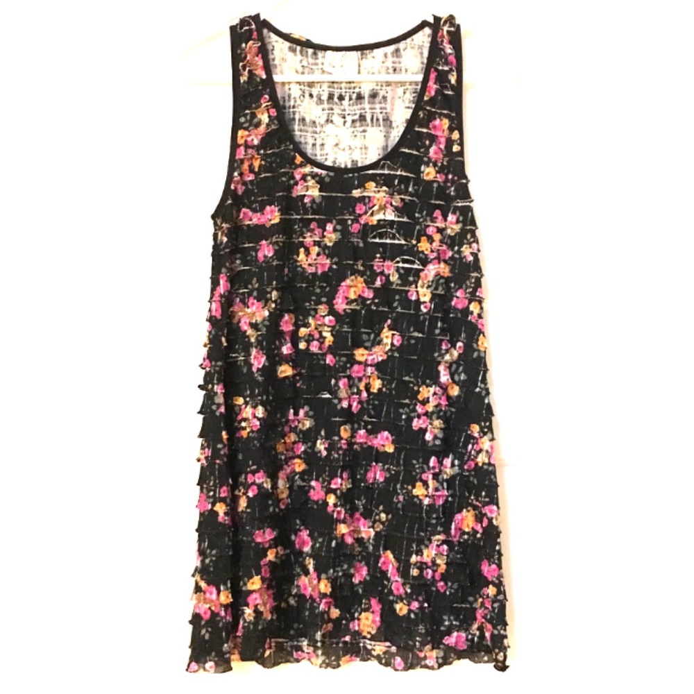 Free People floral ruffle dress
